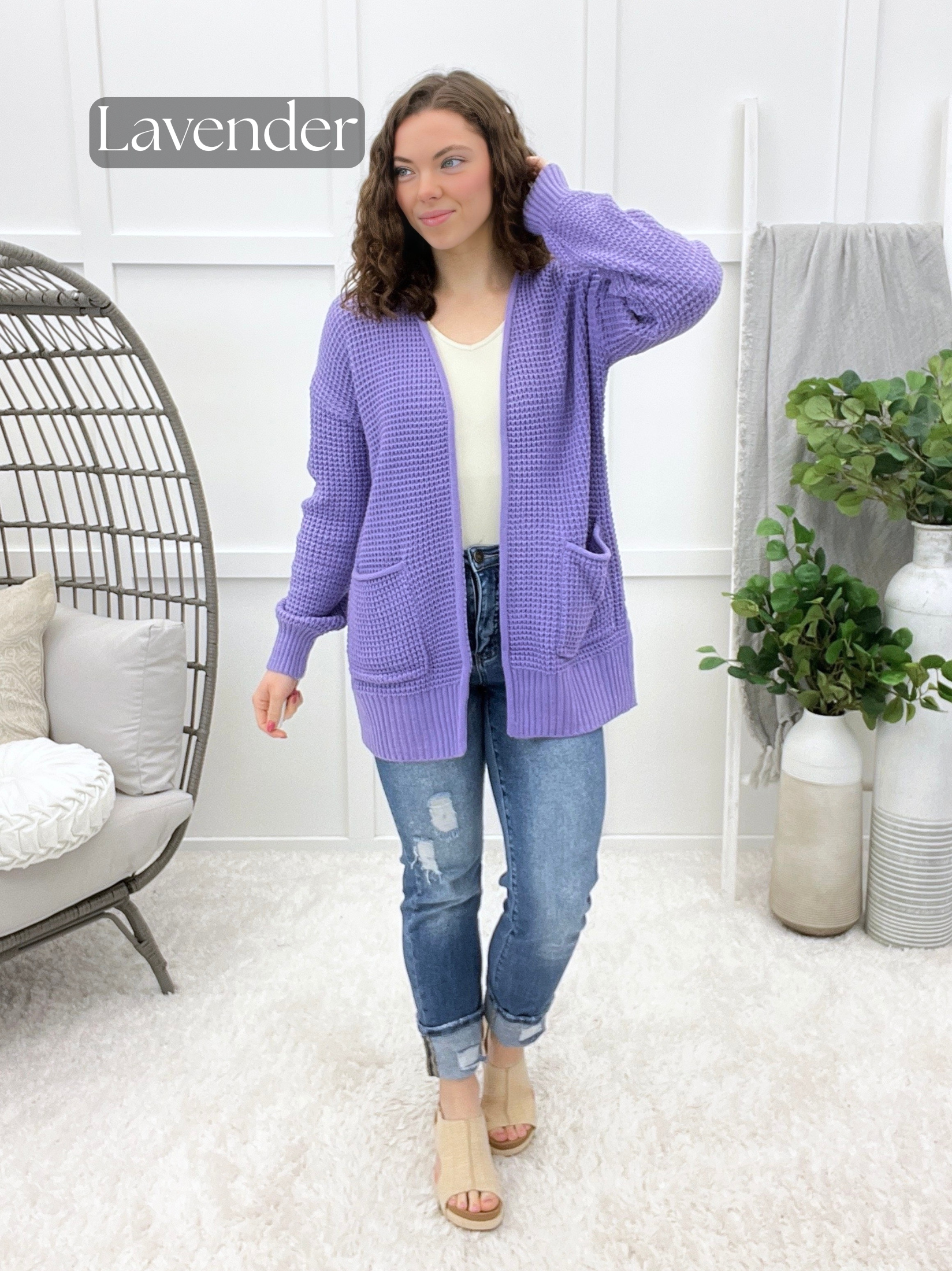 The Simply Soft Waffle Knit Cardigan – Mint Pineapple Boutique