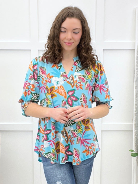 Dear Scarlett Island Bloom Lizzy Smocked Top