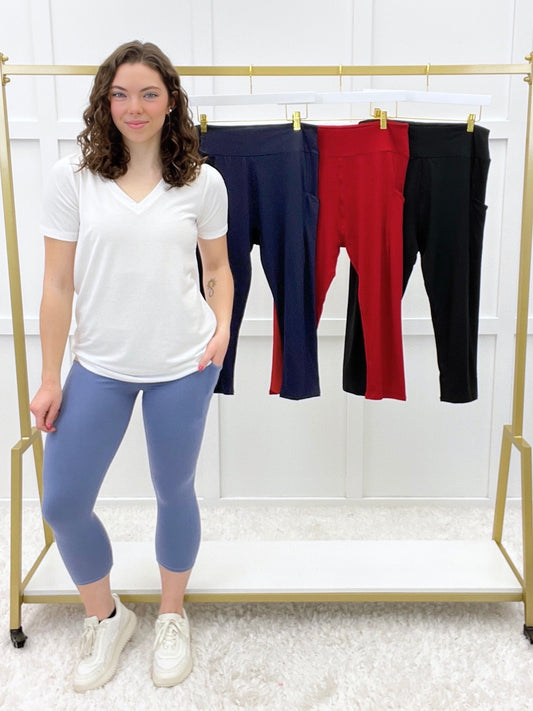 Just Right Capri Leggings w/ Side Pockets