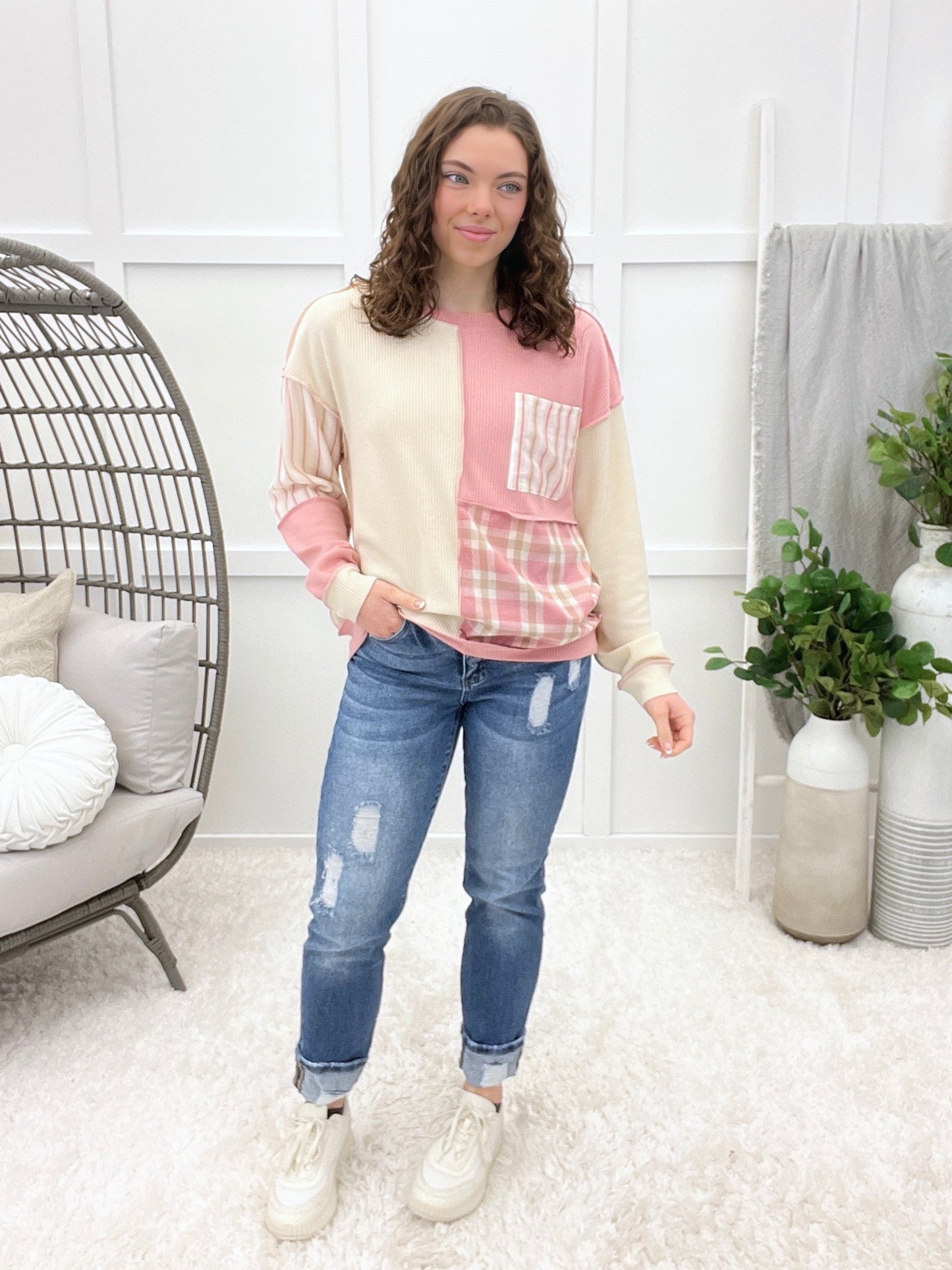 Perfectly Pieced Top - Pink