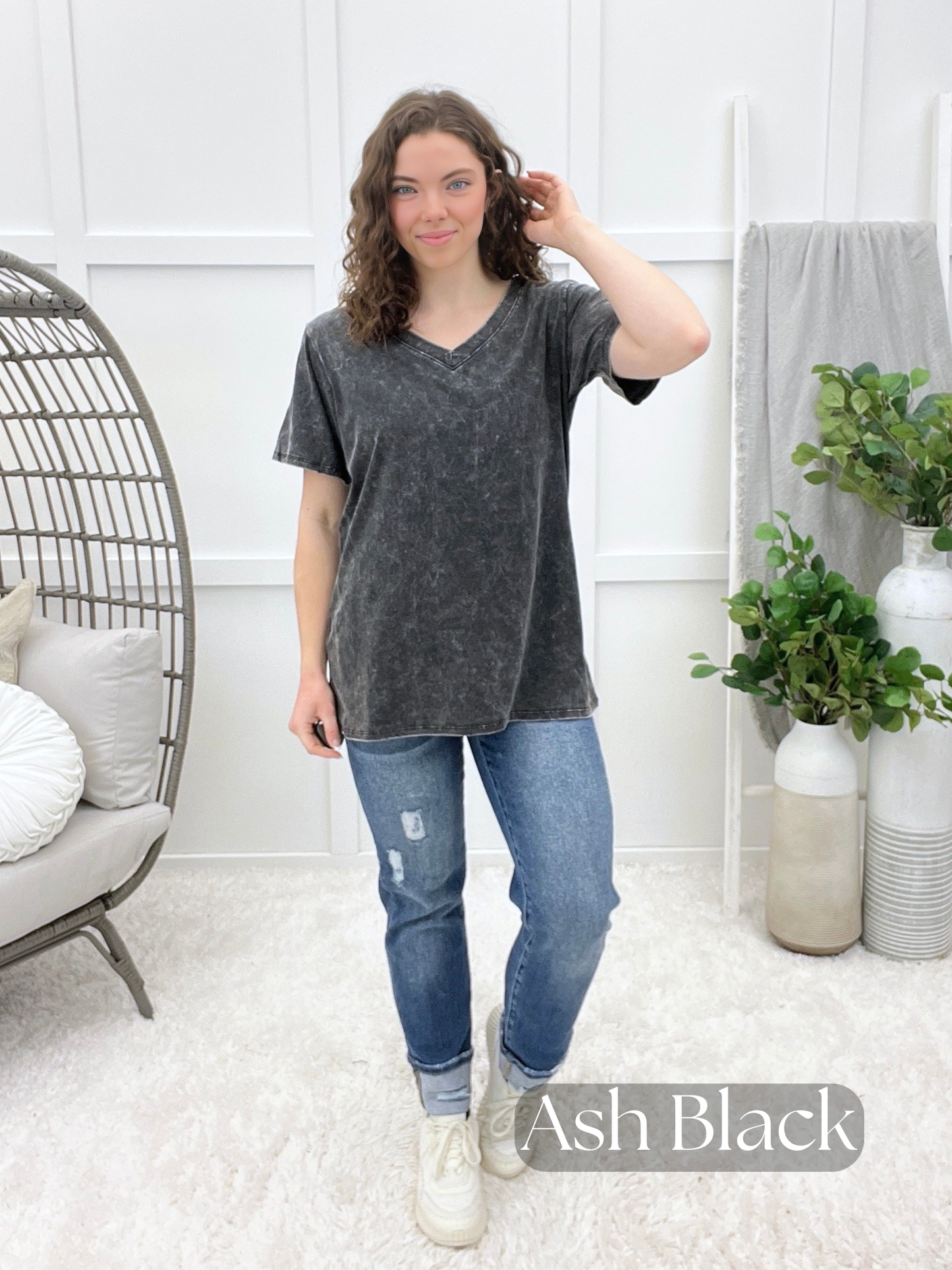 Mineral Washed Everyday Calm Top