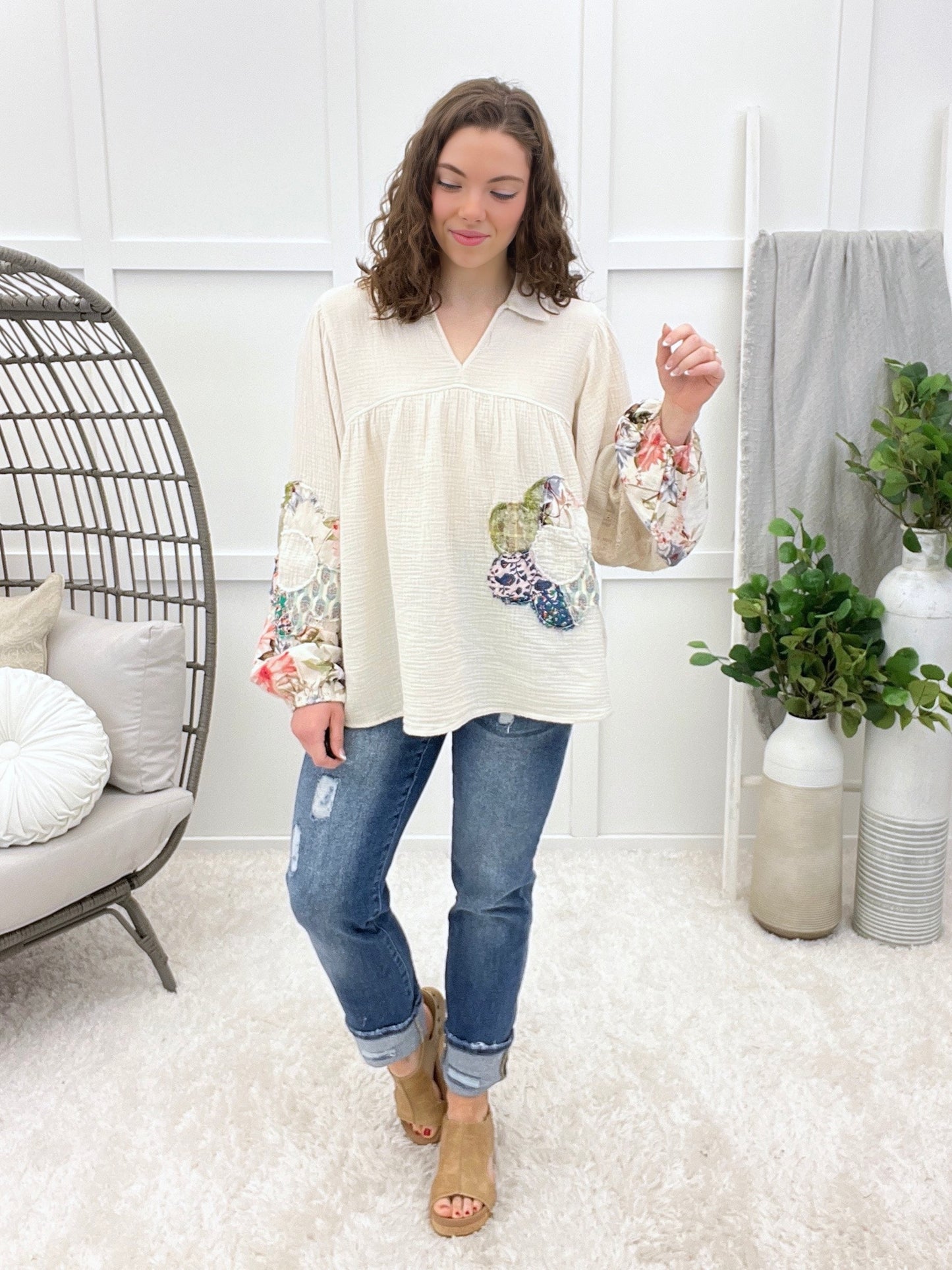 Petals And Poetry Tunic