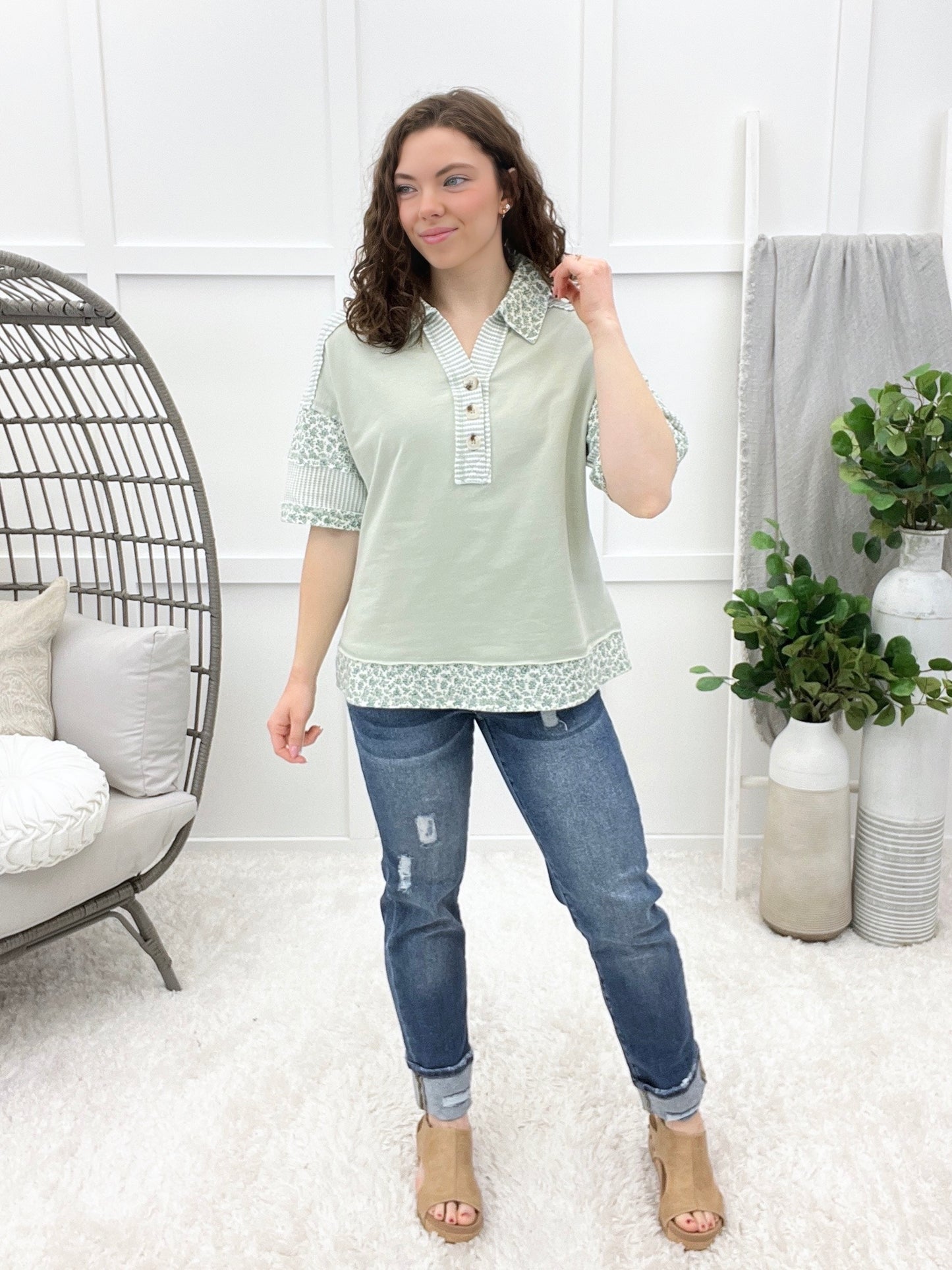 Good As It Gets Top - Sage