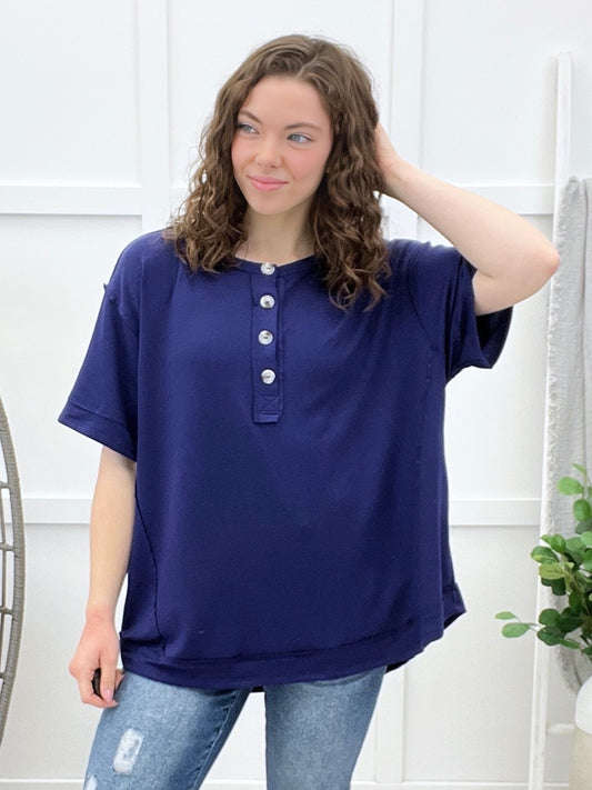 Clean Slate Top - Navy