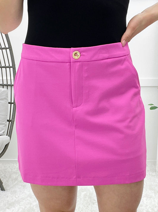 Dear Scarlett Get It Straight Mon Skort - Island Orchid