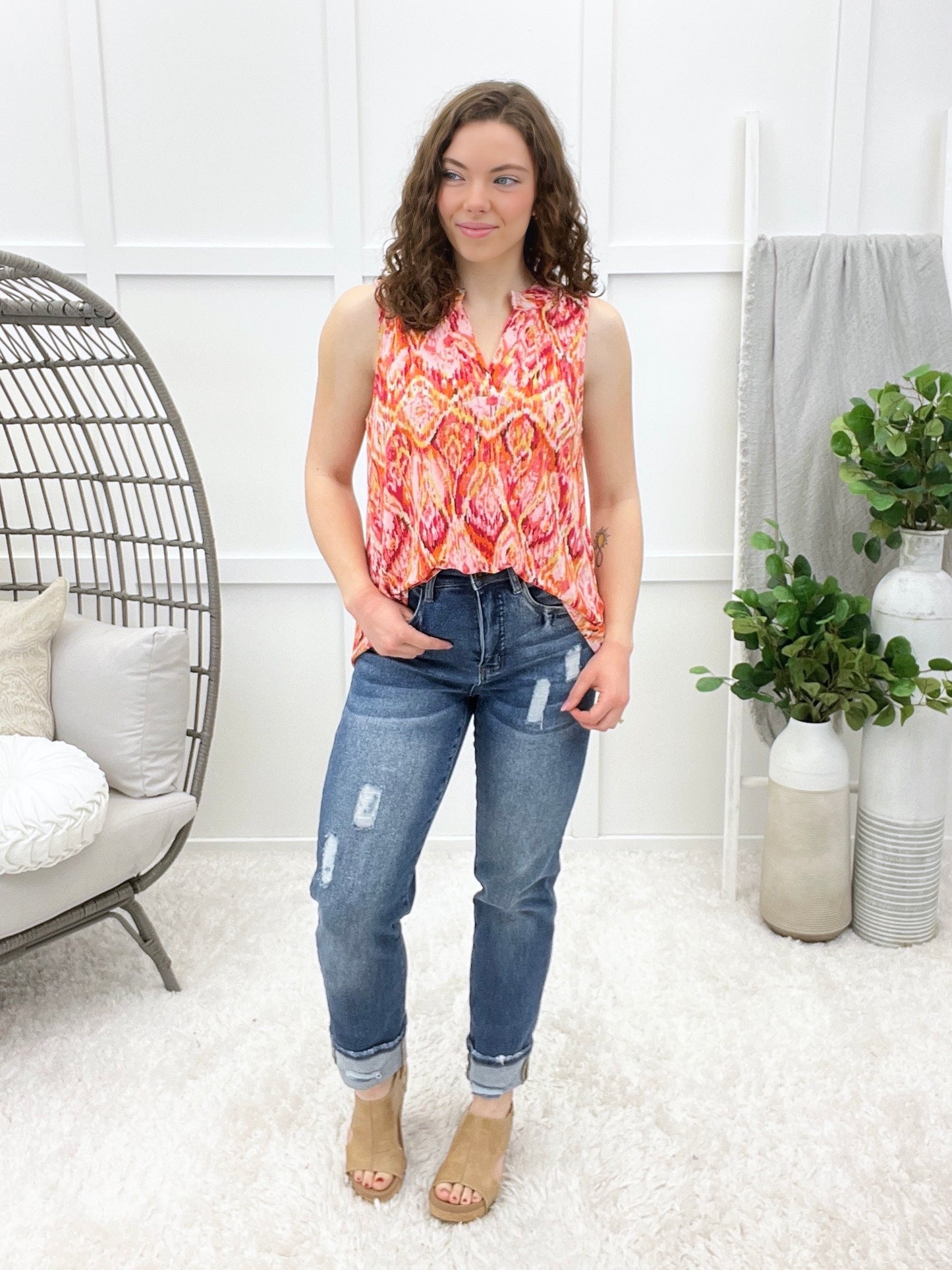 Dear Scarlett Each Move You Make Lizzy Tank Top