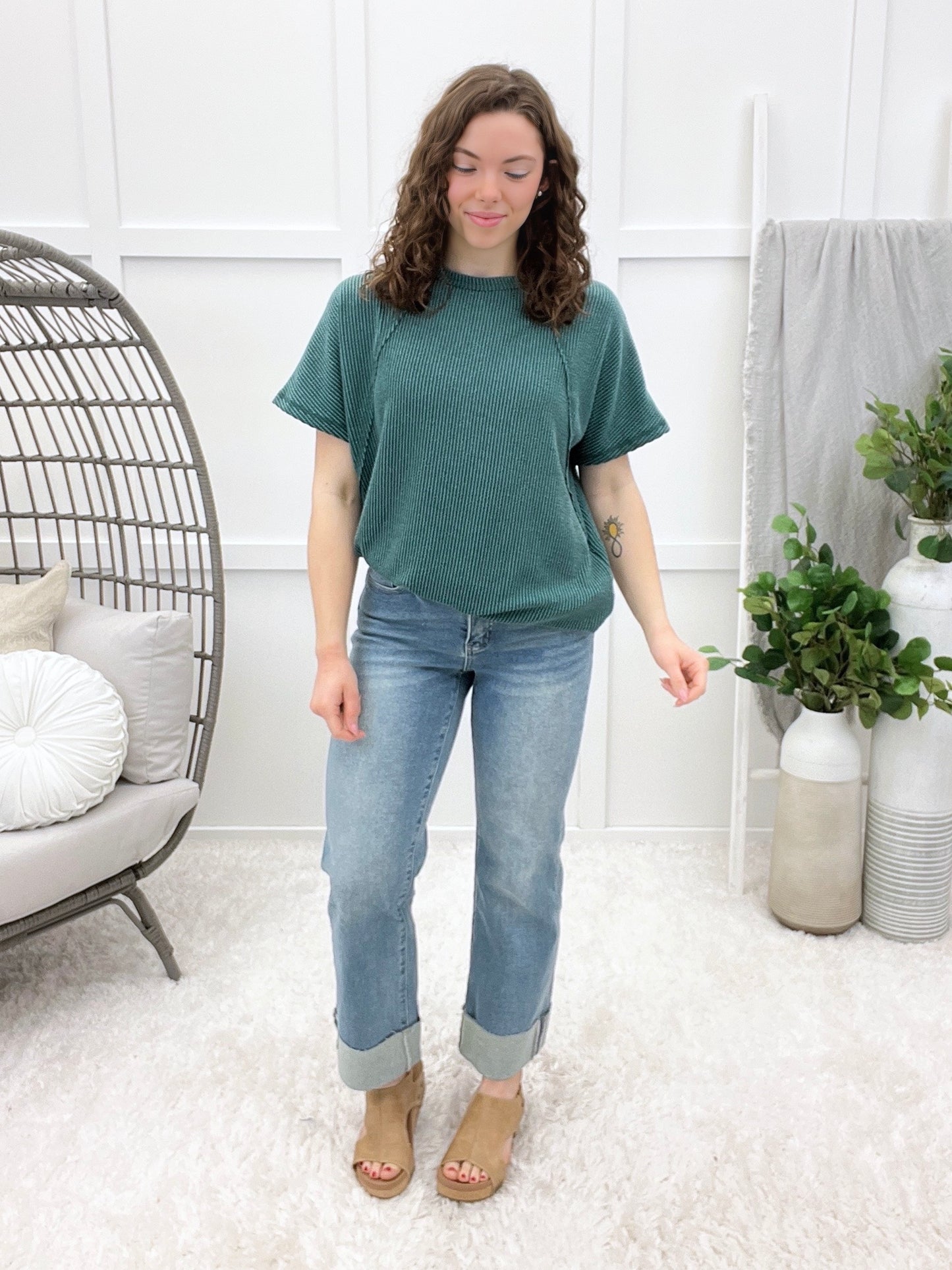 Sunday Hangout Top - Hunter Green