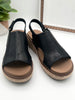 Corkys Volta II Wedge Sandals - Black 2