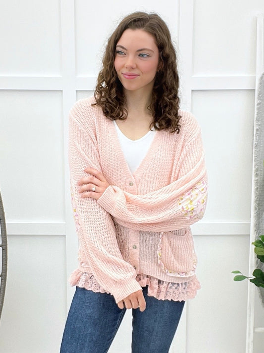Sight To See Cardigan - Pink