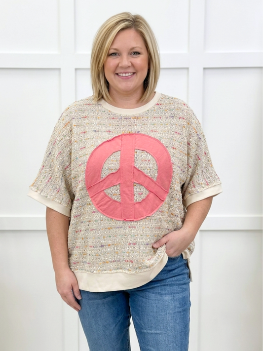 Peace All Around Knit Top