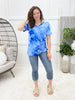 Chic Days Top - Blue Tie Dye