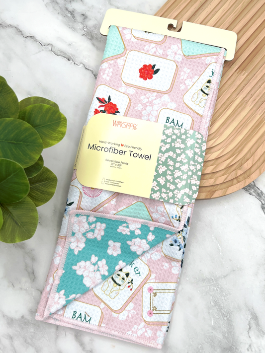 Mahjong Microfiber Kitchen Towel