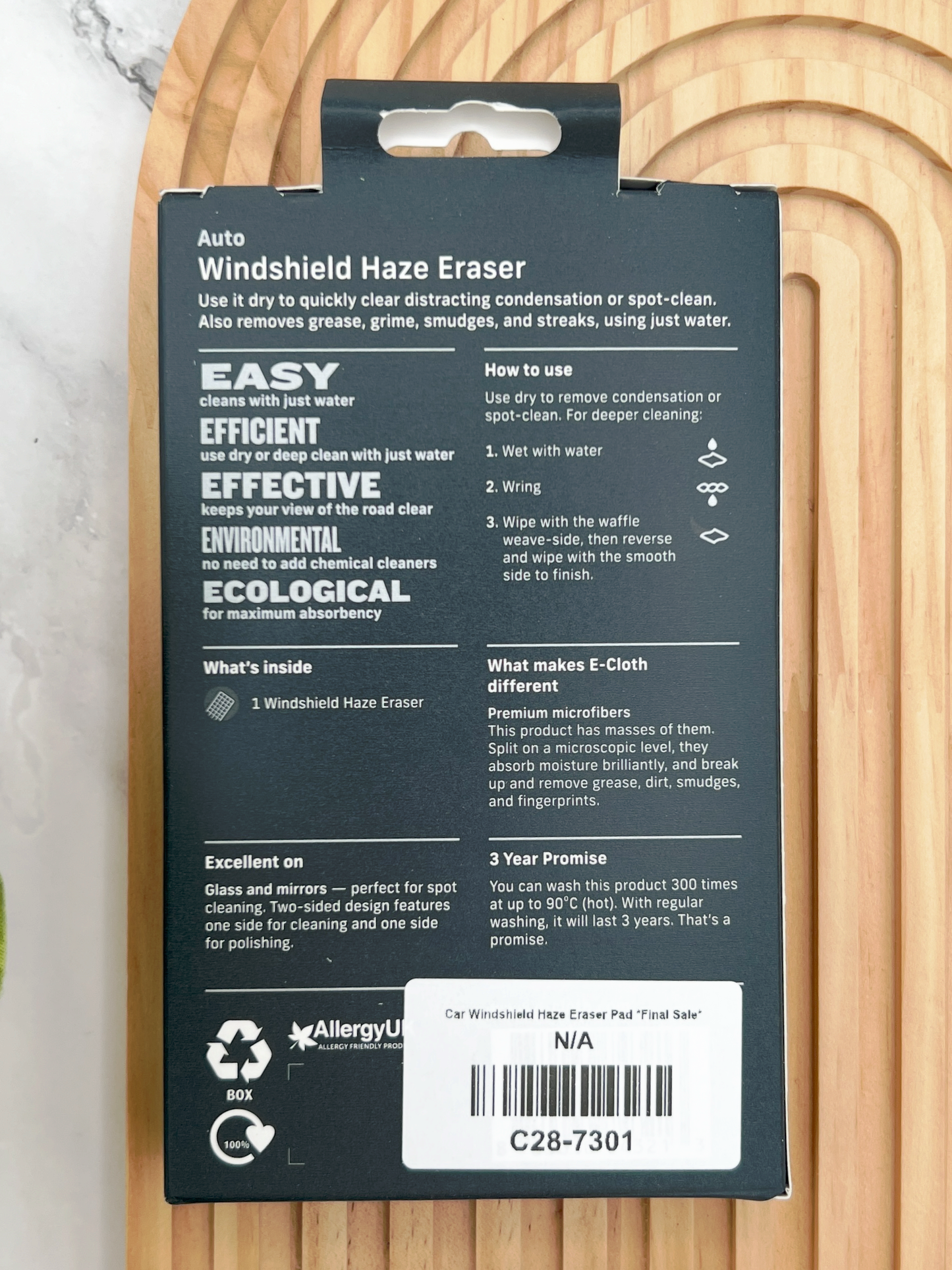 Car Windshield Haze Eraser Pad