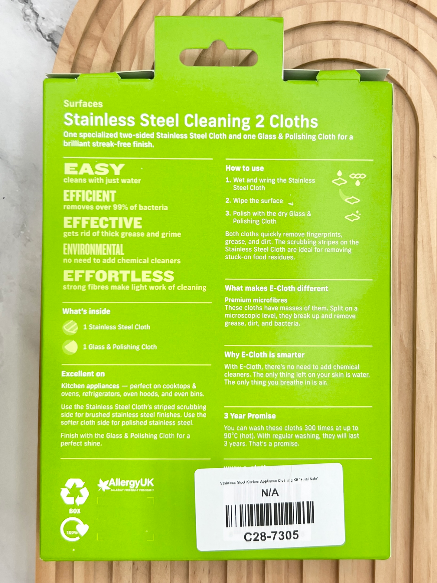Stainless Steel Kitchen Appliance Cleaning Kit