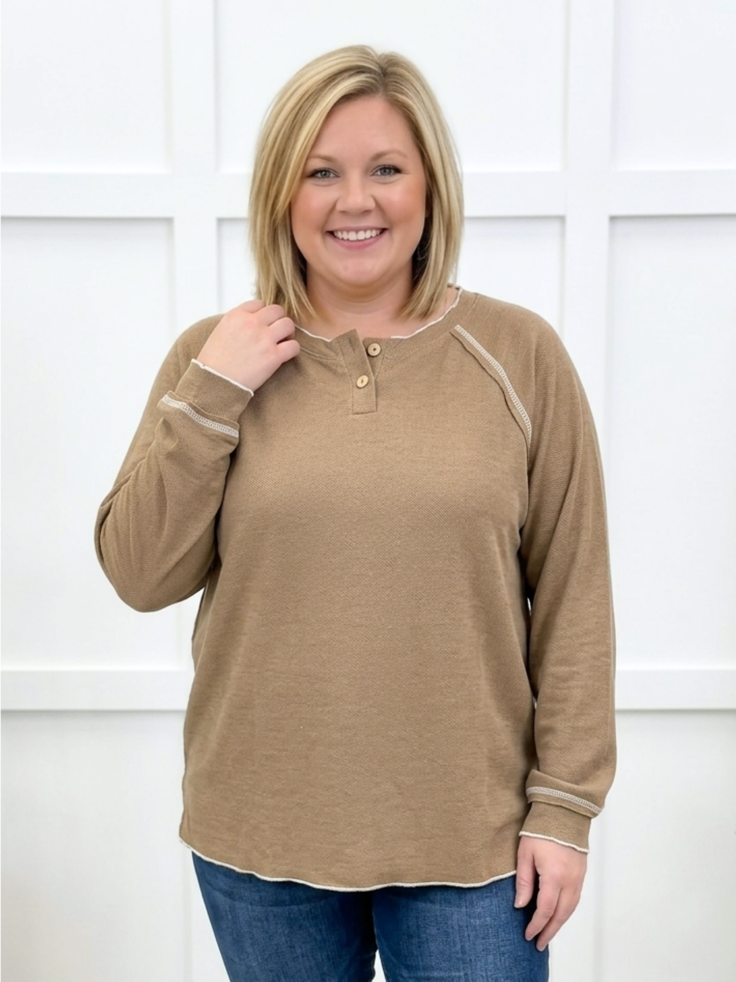 About Time Sweater - Brown