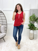 My Sweet Side Tank Top - Red