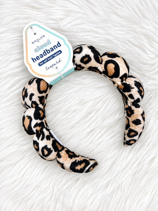 Bubble Headband Leopard Animal Print