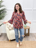 Dear Scarlett Charming Ways Lizzy Bell Sleeve Top
