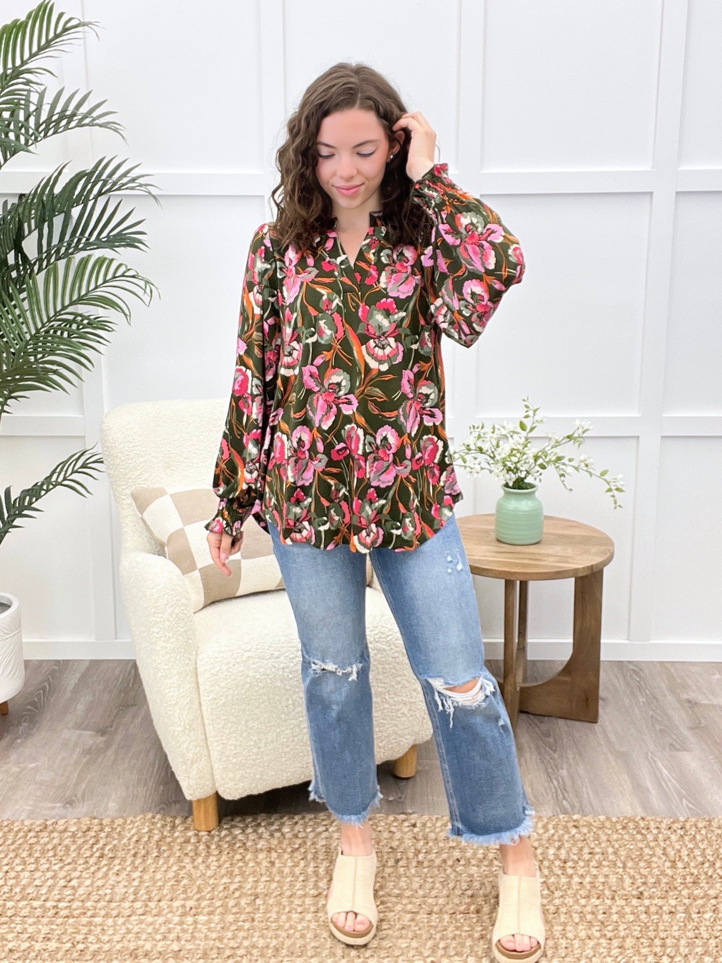 Dear Scarlett Days Go By Lizzy Smock Top