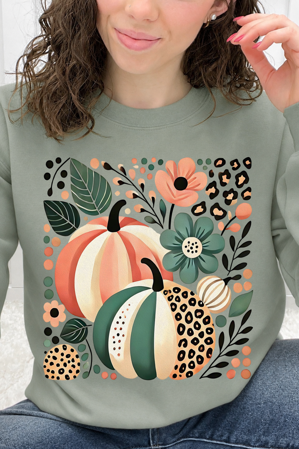 Leopard & Stripe Pumpkin Pair Graphic Collection