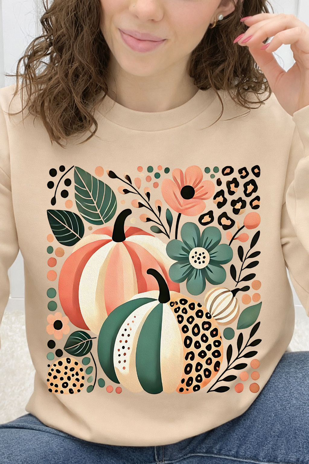 Leopard & Stripe Pumpkin Pair Graphic Collection