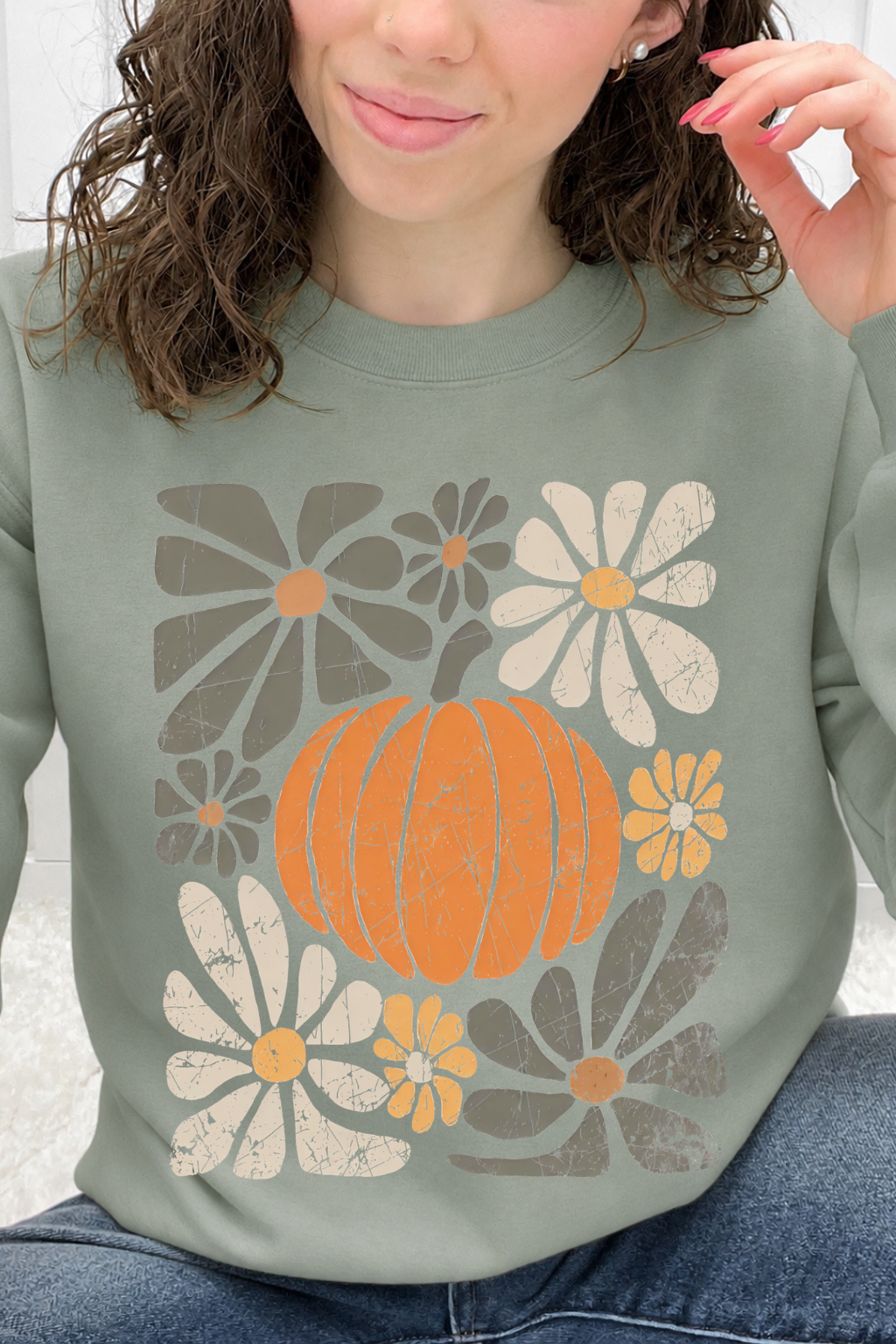 Distressed Pumpkin Bloom Graphic Collection