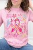 Painted Pink Ribbon & Daisies Graphic Collection