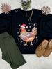 Merry Cluckmas Graphic Sweatshirt