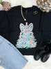 Festive Bow Tree Graphic Sweatshirt