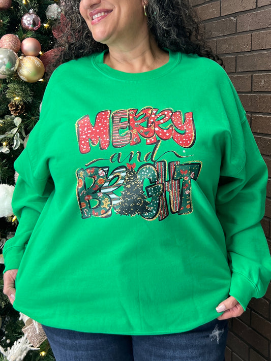 Merry And Bright Graphic Sweatshirt
