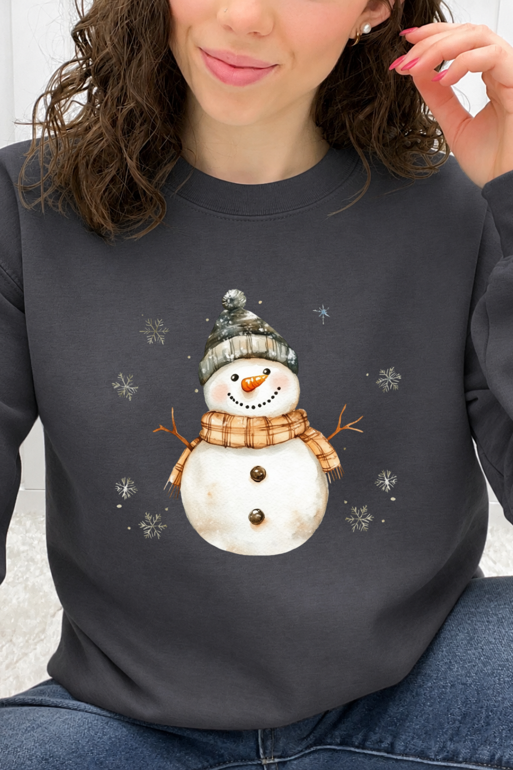 Cozy Watercolor Snowman Graphic Collection