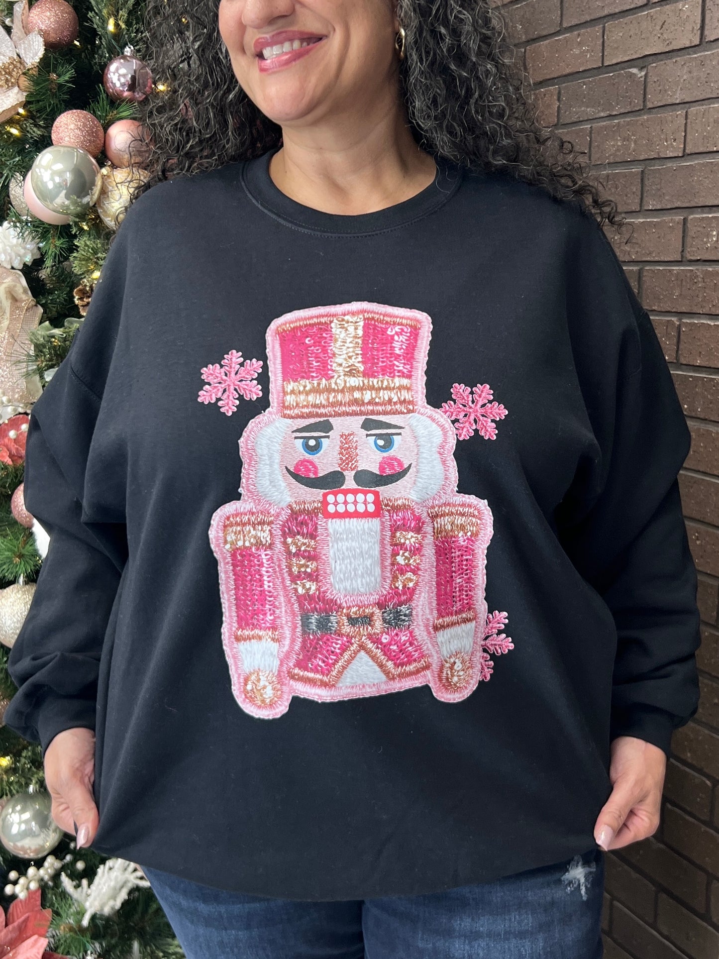 Nutcracker Patch Graphic Sweatshirt