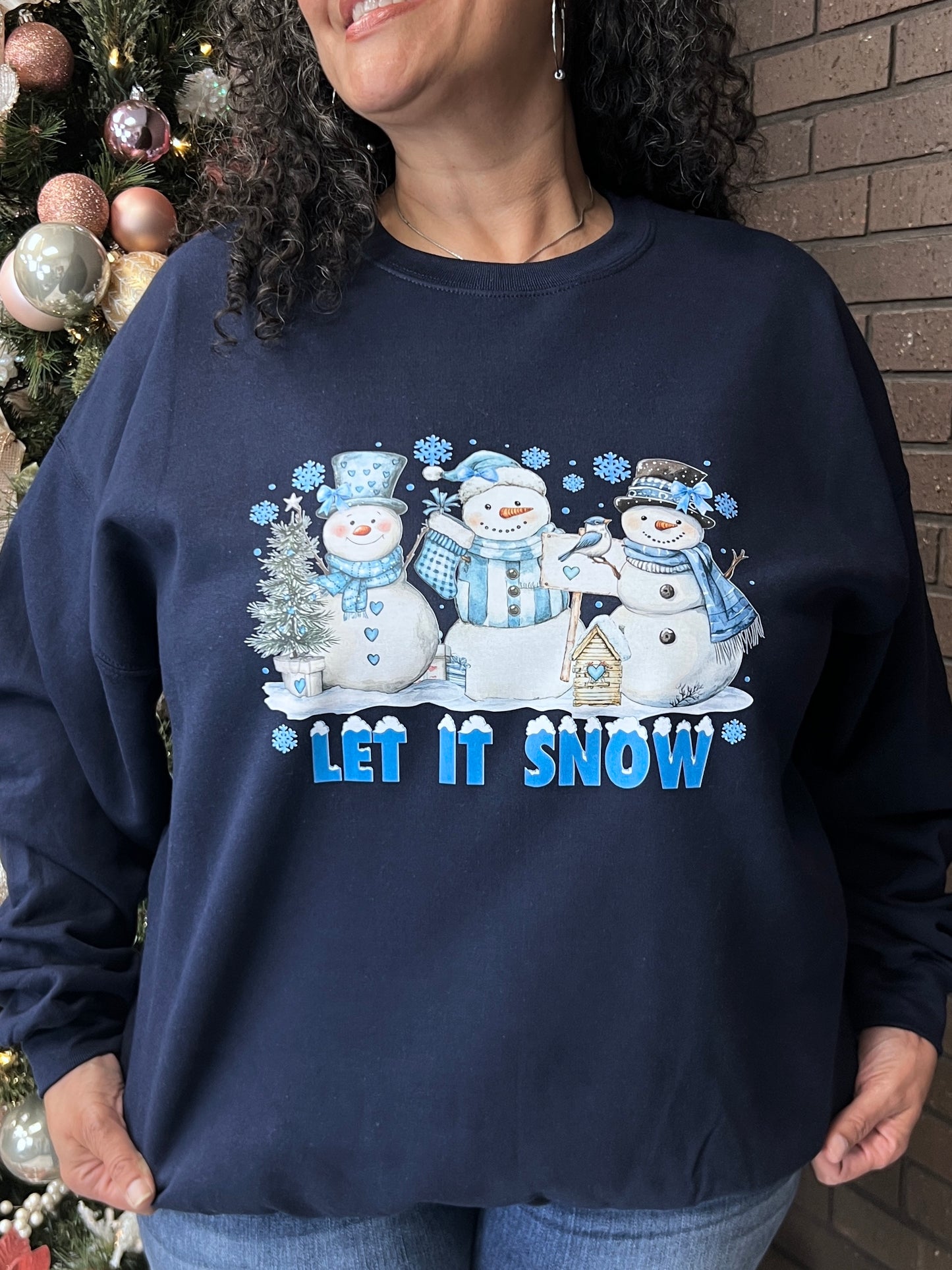 Let It Snow Frosty Friends Graphic Shirt