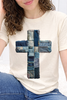 Denim Patchwork Cross Graphic Collection
