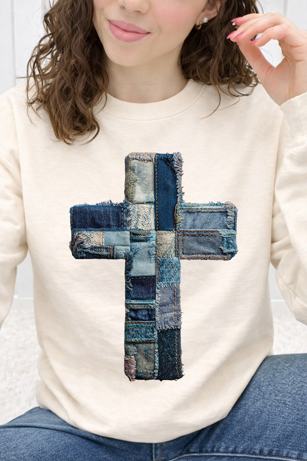 Denim Patchwork Cross Graphic Collection