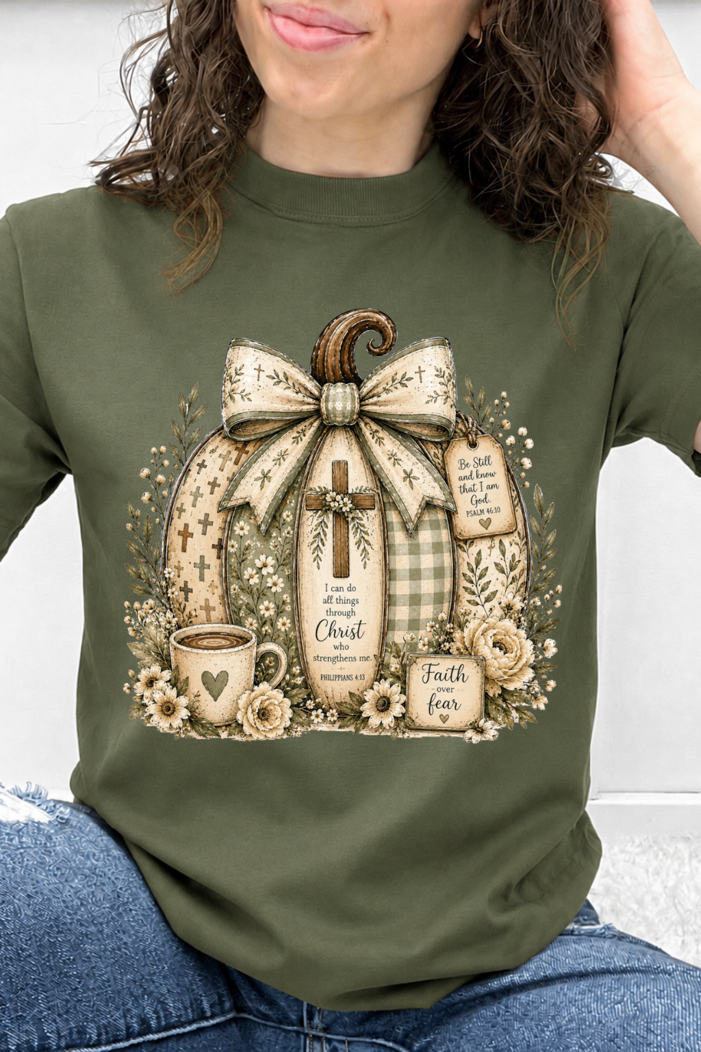 Rooted in Faith Pumpkin Graphic Tee