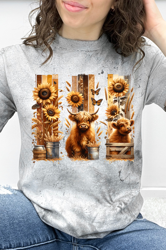 Sunflower Highland Friends Graphic Collection