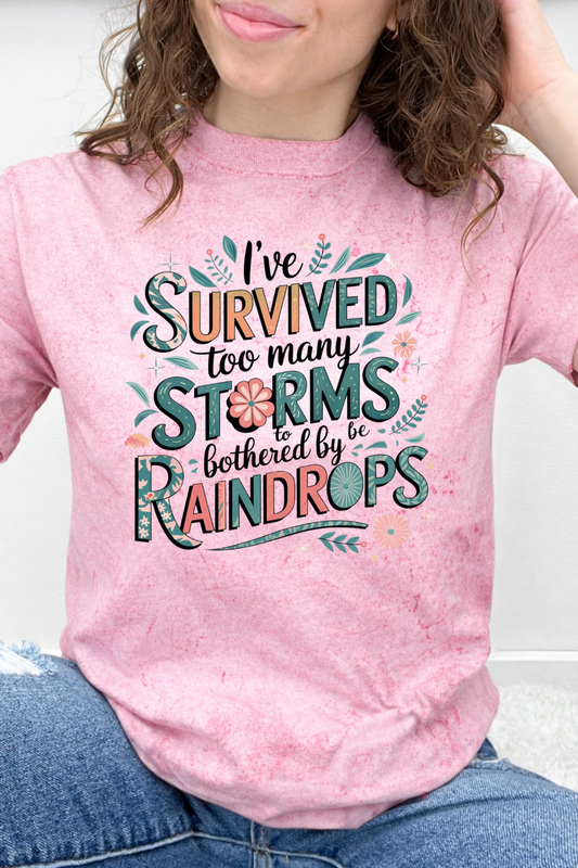 I've Survived Too Many Storms To Be Bothered By The Raindrops Graphic Collection