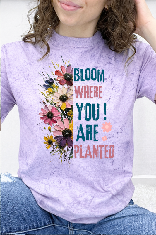 Bloom Where You Are Planted Floral Graphic Collection