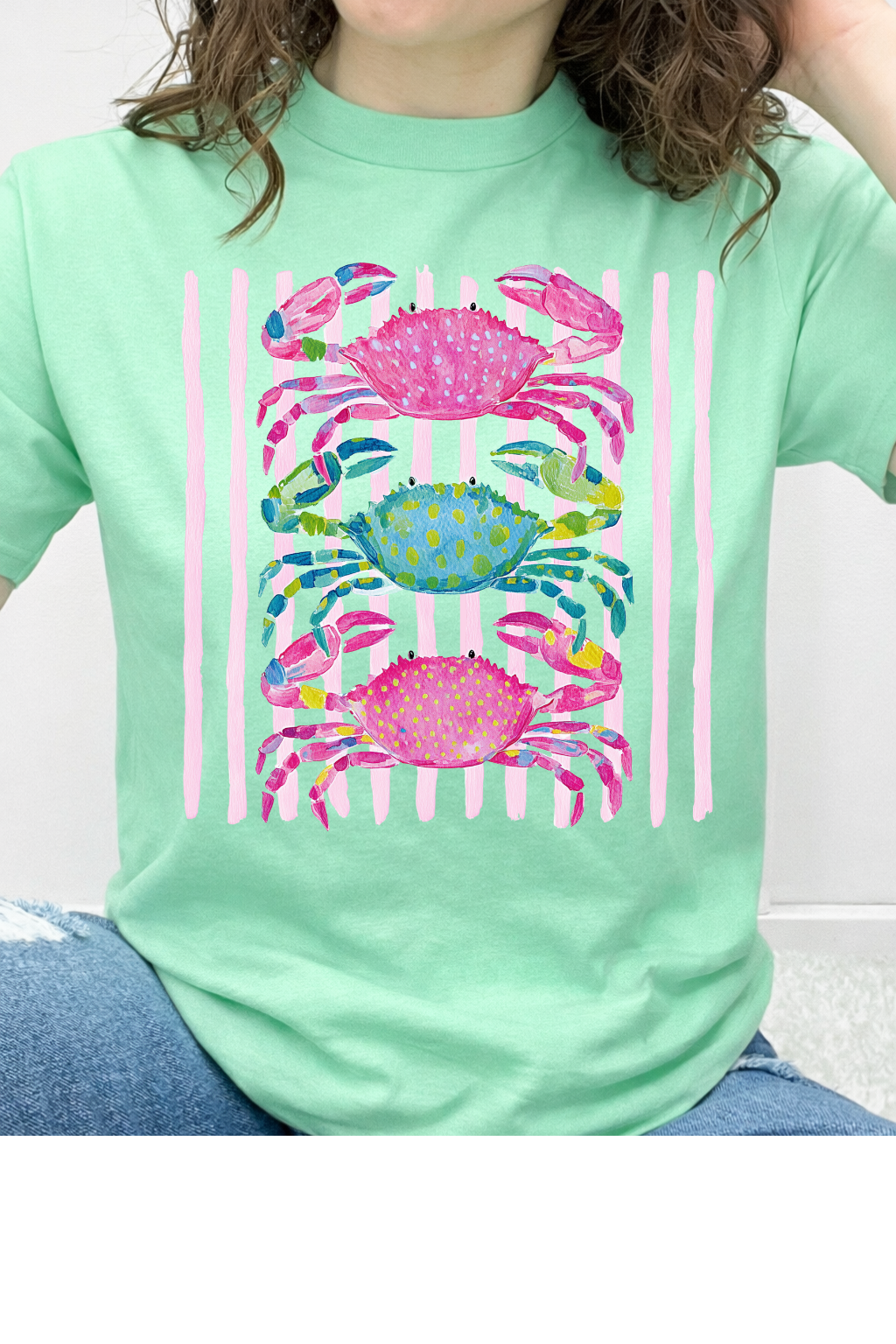 Striped Triple Crab Stack Graphic Collection