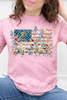 Floral American Flag w/ Wildflowers Graphic Collection