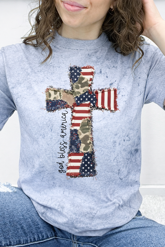 God Bless America Cross Graphic Collection