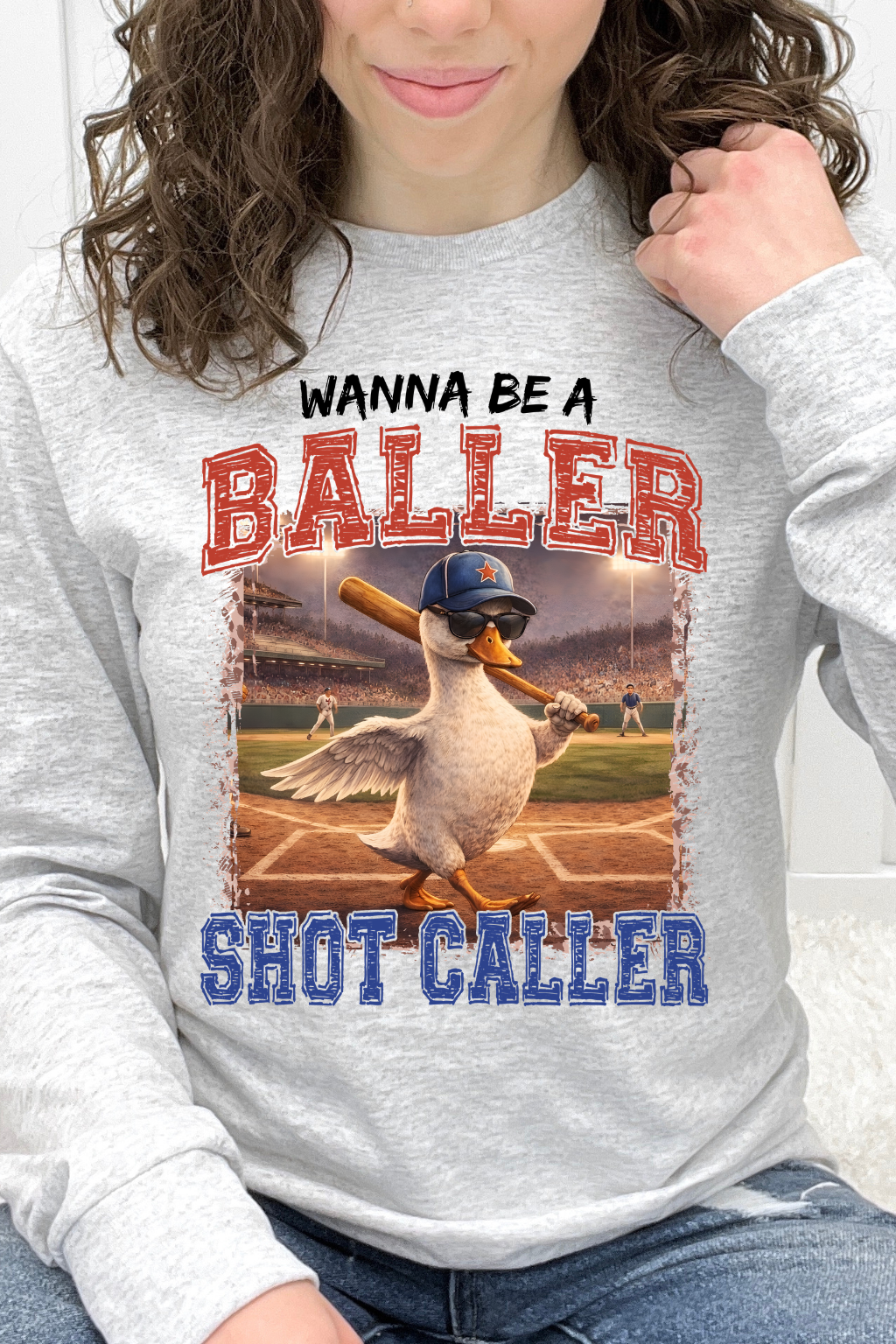 Wanna Be A Baller Shot Caller Graphic Collection
