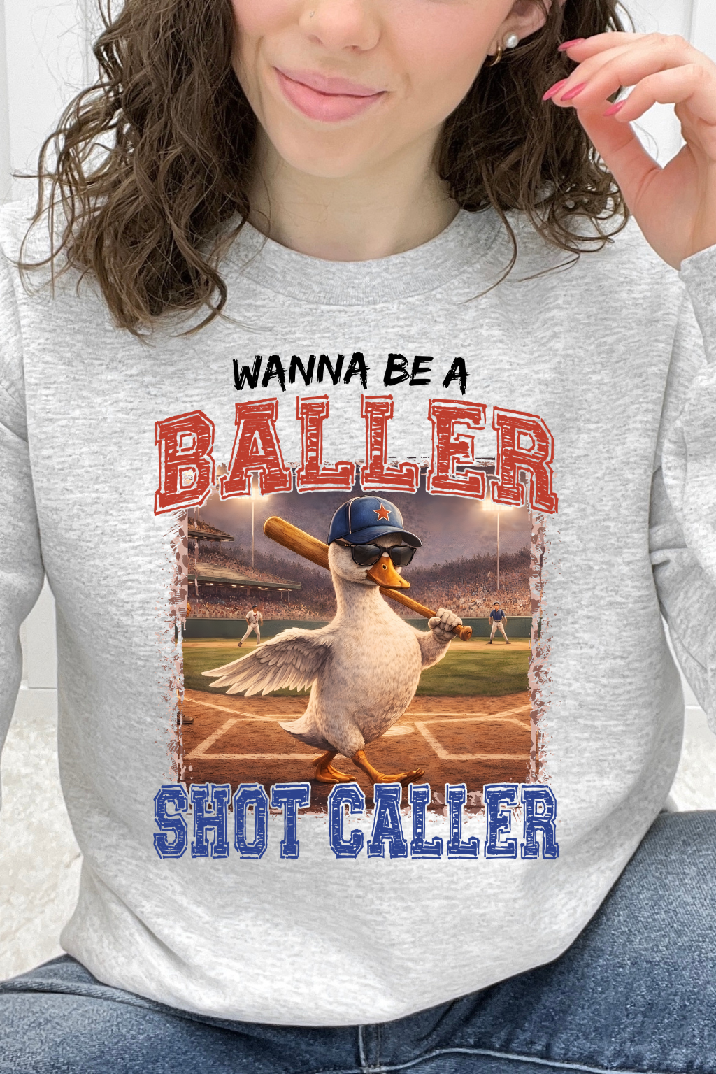 Wanna Be A Baller Shot Caller Graphic Collection