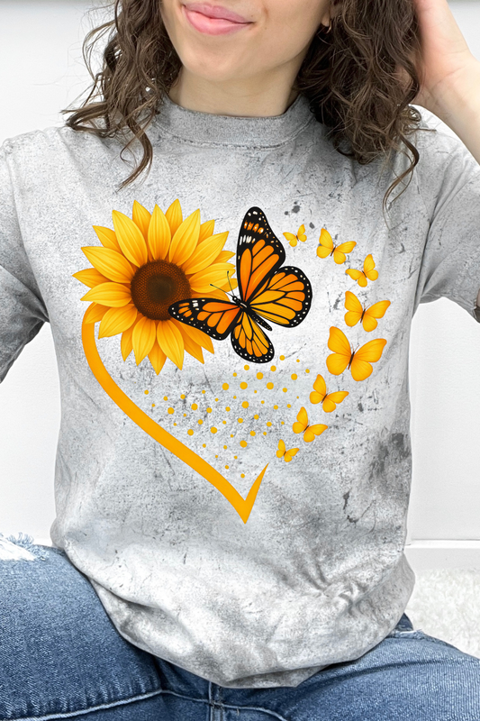 Sunflower Heart Flutter Graphic Collection