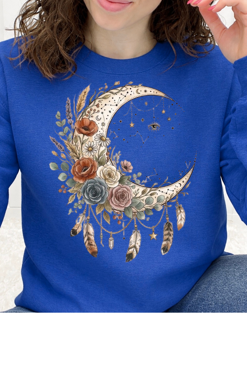 Boho Floral Moon Graphic Collection