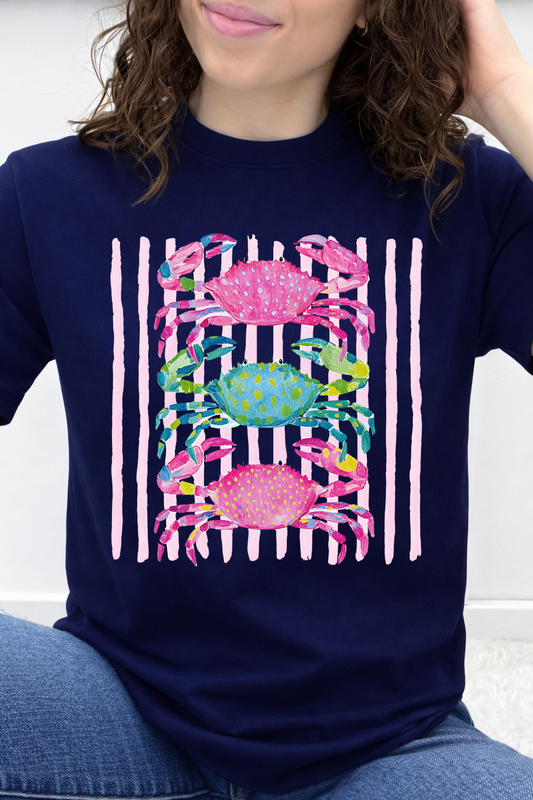 Striped Triple Crab Stack Graphic Collection