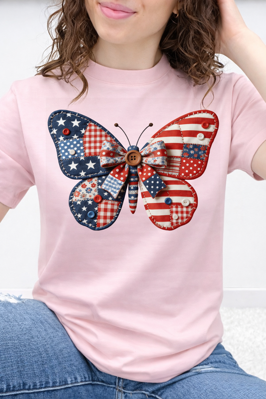 Americana Patchwork Butterfly Graphic Collection