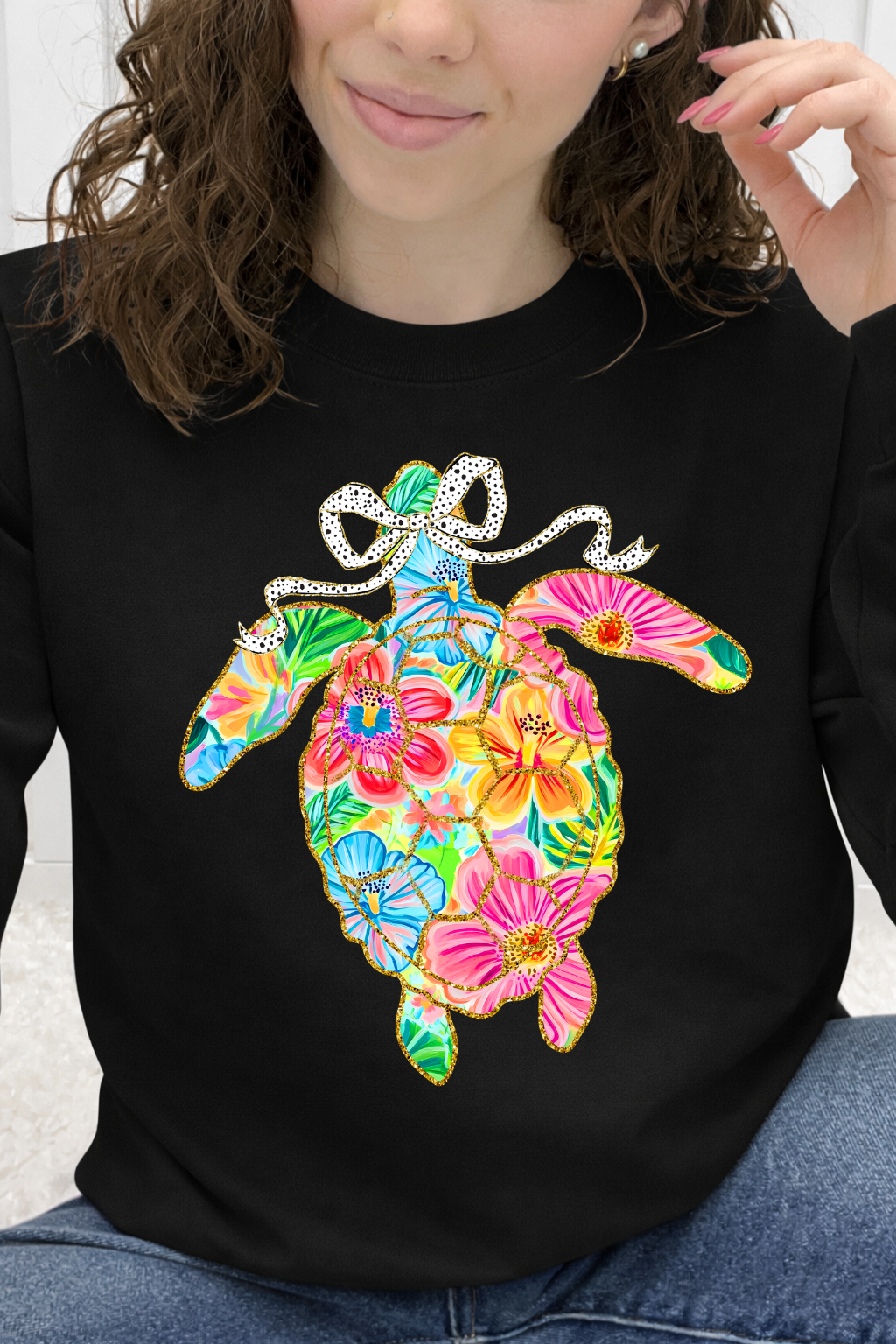 Tropical Bloom Sea Turtle Graphic Collection