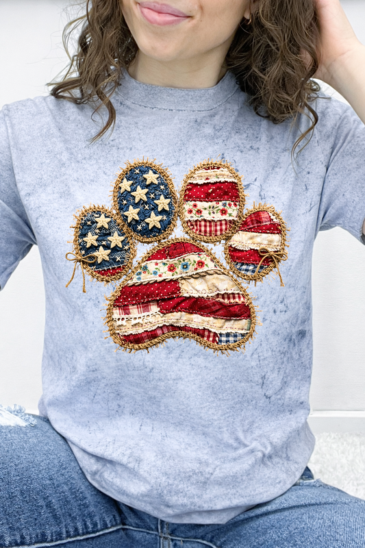 Stars & Stripes Paw Print Graphic Collection